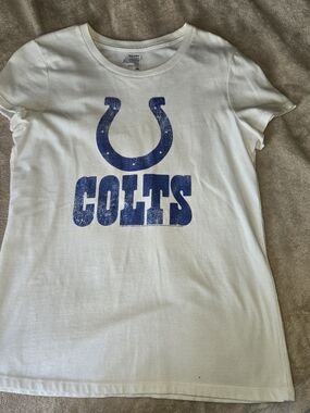 White Indianapolis Colts Graphic Short Sleeve Tee